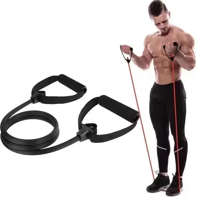 Barra de Pilates Portátil — Kit con Bandas de Resistencia